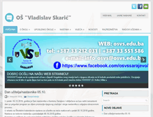 Tablet Screenshot of osvs.edu.ba